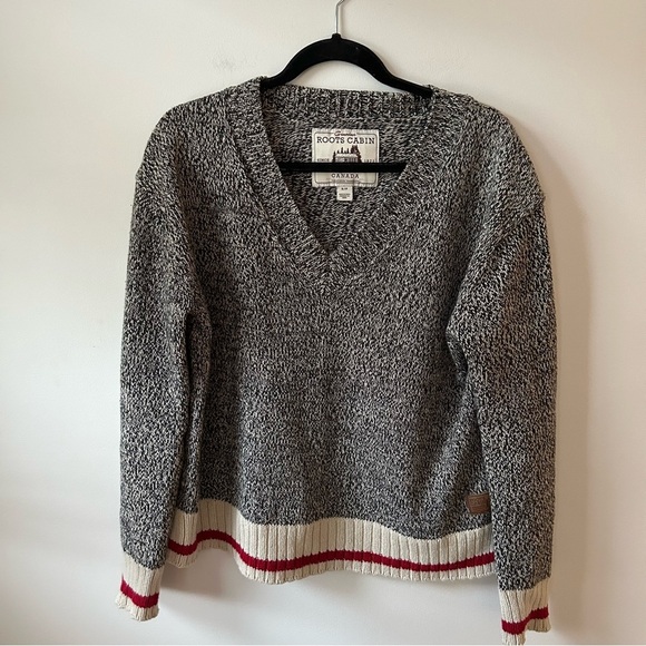 Roots Cabin Collection V Neck Sweater - Picture 1 of 6